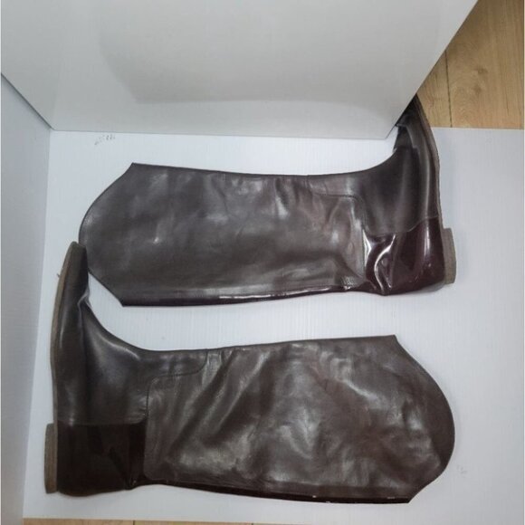 PROENZA Schouler knee high leather boots patent trim brown size 6 - Picture 10 of 16
